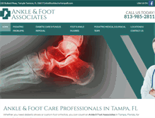 Tablet Screenshot of footdoctortampafl.com